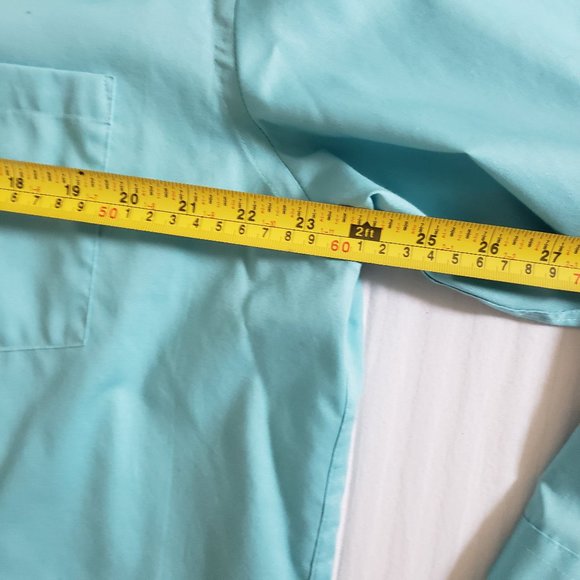 Aqua Dress Shirt Donald Trump Signature Collection Non-Iron Large - Picture 4 of 5